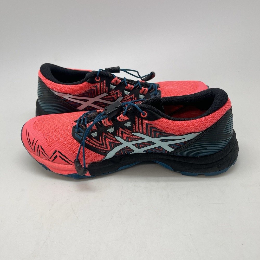 Asics Gel-Fujitrabuco Sky Sneakers Womens 6.5 Neon Pink Blue 1012A770 Trail Shoe - Picture 7 of 10